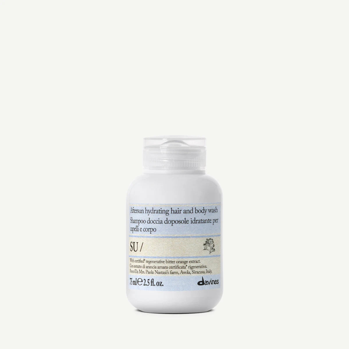 Davines SU Hair & Body Wash 75ml bottle #Size_75ml